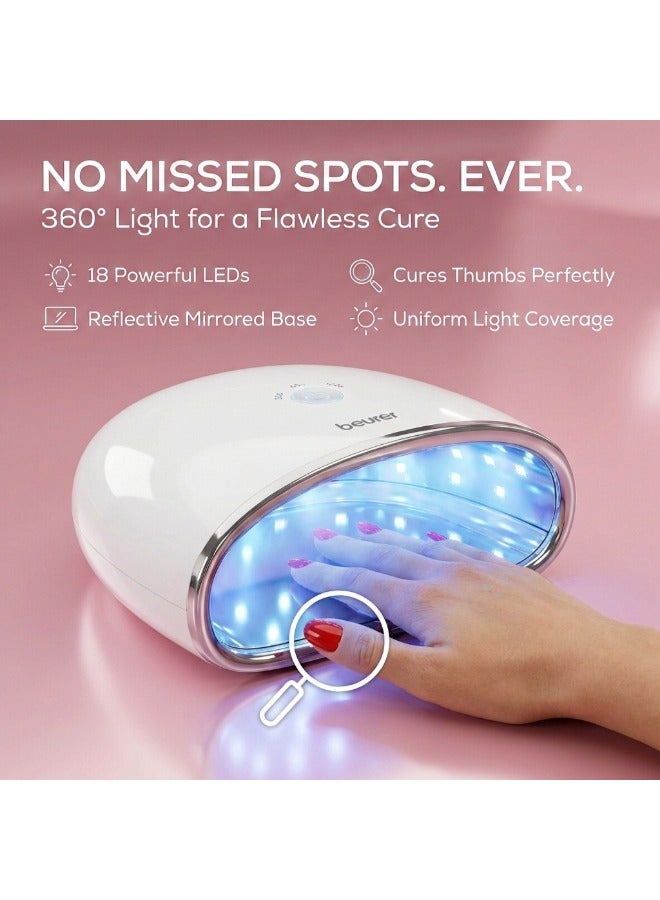 Beurer مجفف أظافر LED/UV | MP48 | أداة احترافية لنمذجة الأظافر الاصطناعية لفن الأظافر الجيليش - Image 3